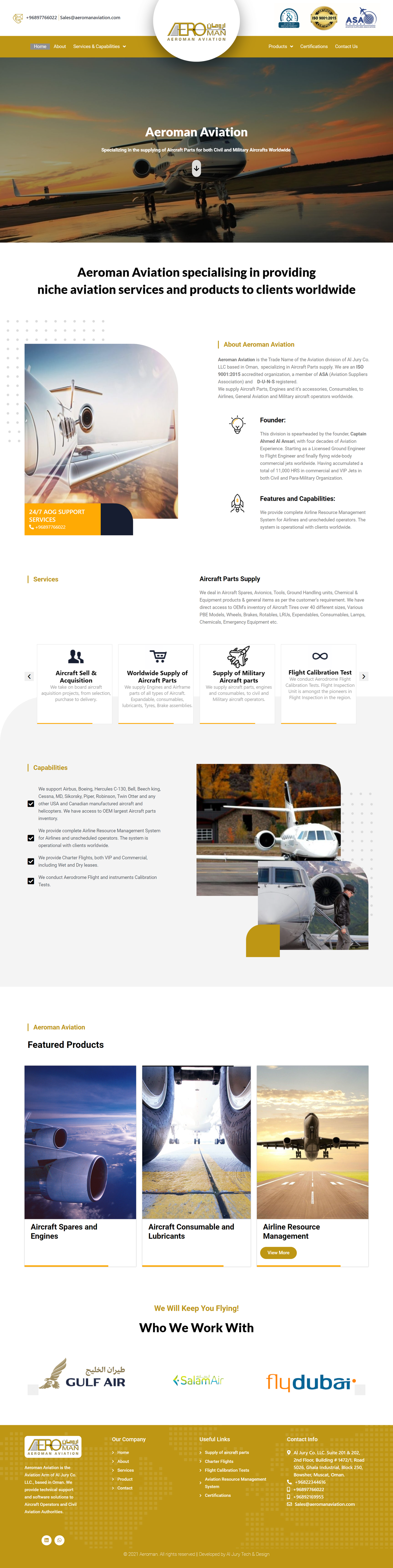Aeroman Aviation website